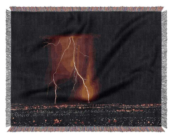 Night Lightning Woven Blanket