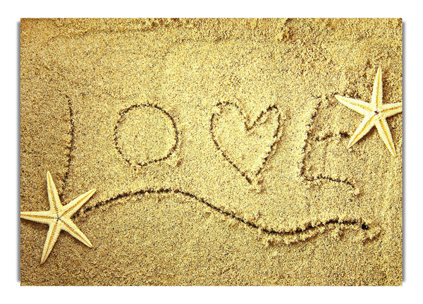 Nachricht im Sand
