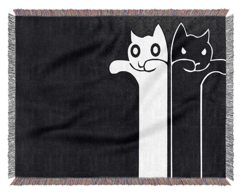 Zombie Cats Woven Blanket