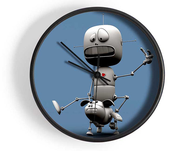 Funny Robots Clock - Wallart-Direct UK