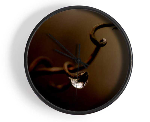 Drop Of Water Brown Clock - Wallart-Direct UK