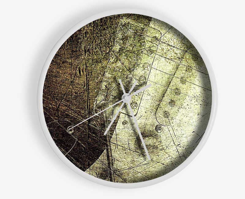 Vintage Texture Clock - Wallart-Direct UK
