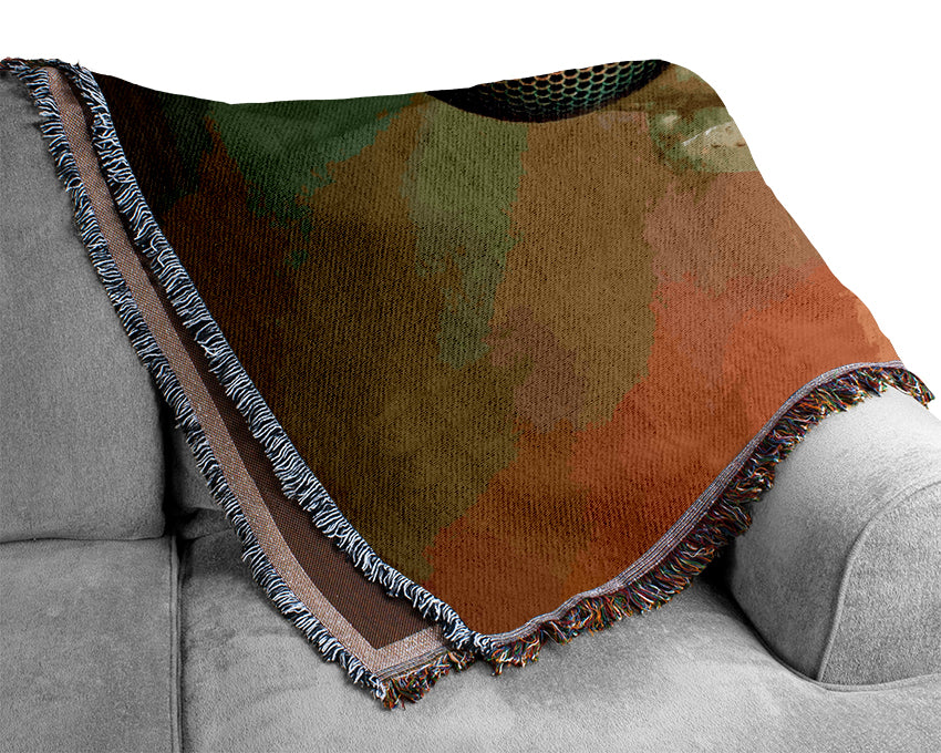 Macro Eyes Woven Blanket
