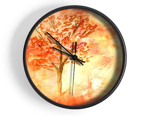 Fall In October Clock - Wallart-Direct UK