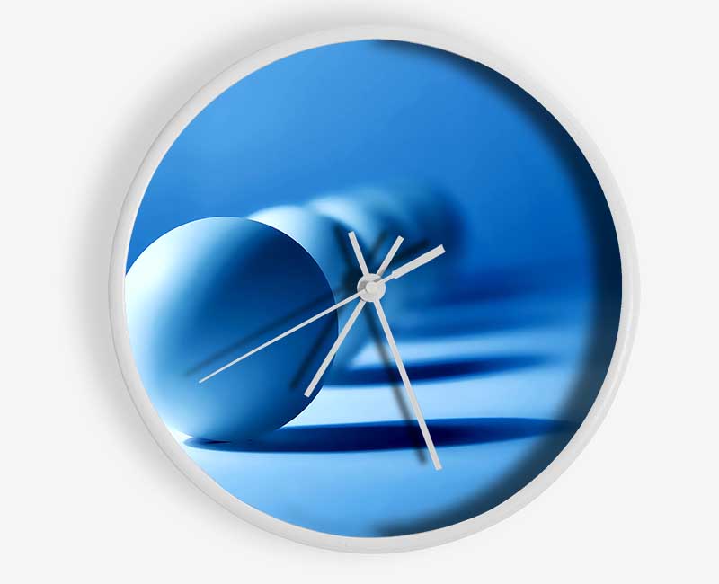 White Marbels Clock - Wallart-Direct UK