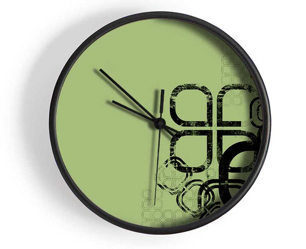 Green Maze Clock - Wallart-Direct UK