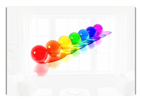 Regenbogen-Murmeln