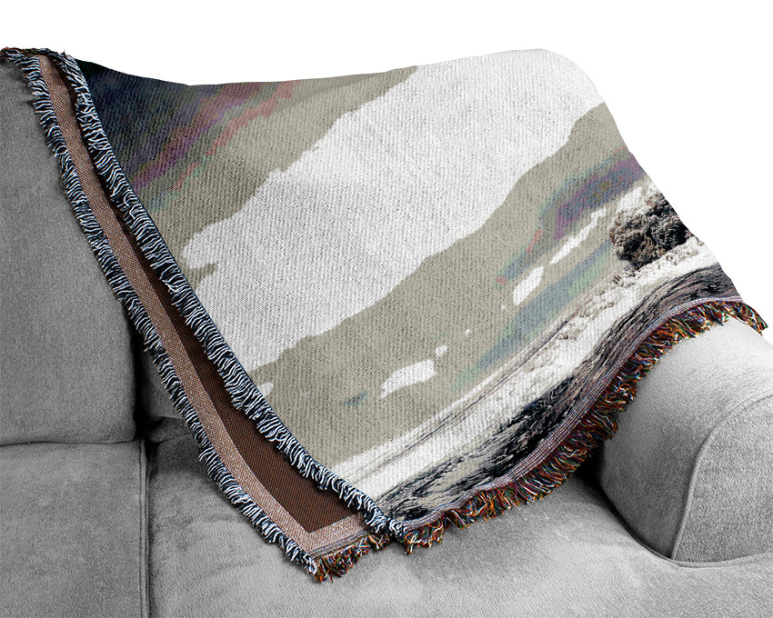 The Atom Bomb Blast Woven Blanket