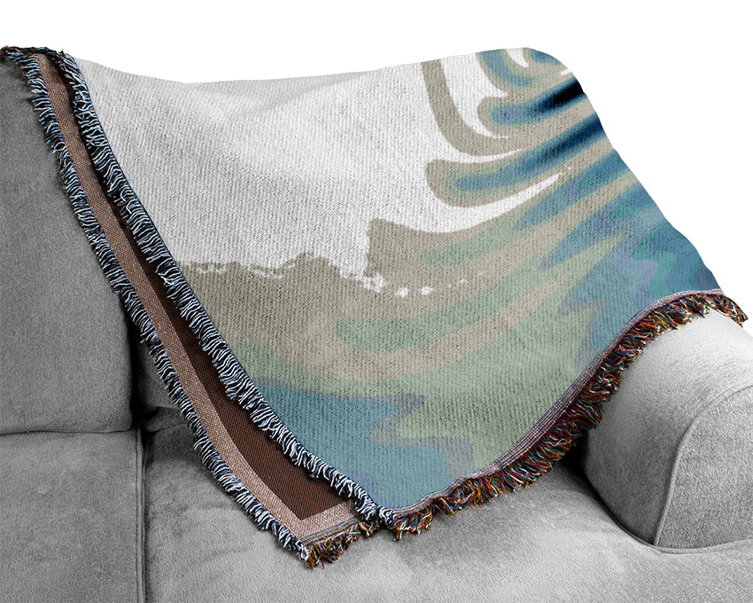 Square Water Ripples Woven Blanket