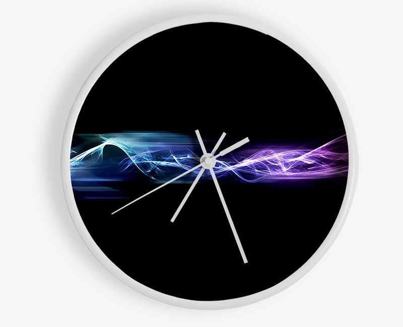 Vibrant Smoke Trails Clock - Wallart-Direct UK