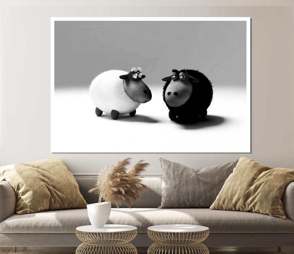 The Black Sheep Of The Family Print Poster Wall Art