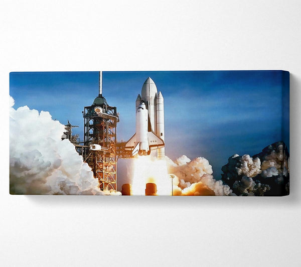 Abheben des Space Shuttles
