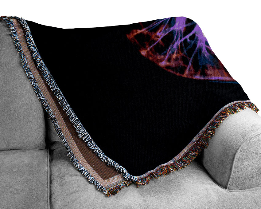 Vibrant Eye Of The Storm Woven Blanket