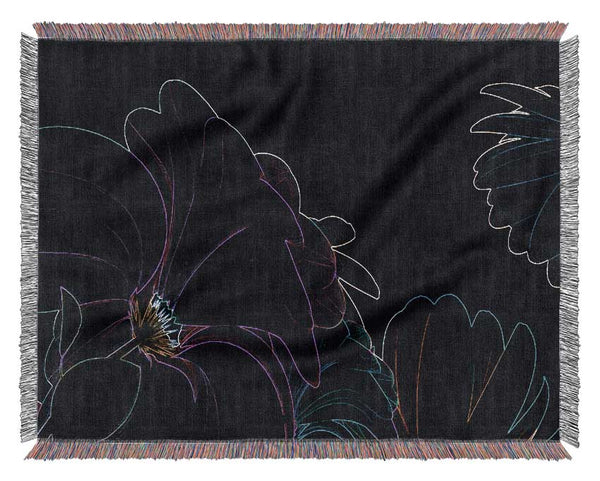 Floral Decay Woven Blanket