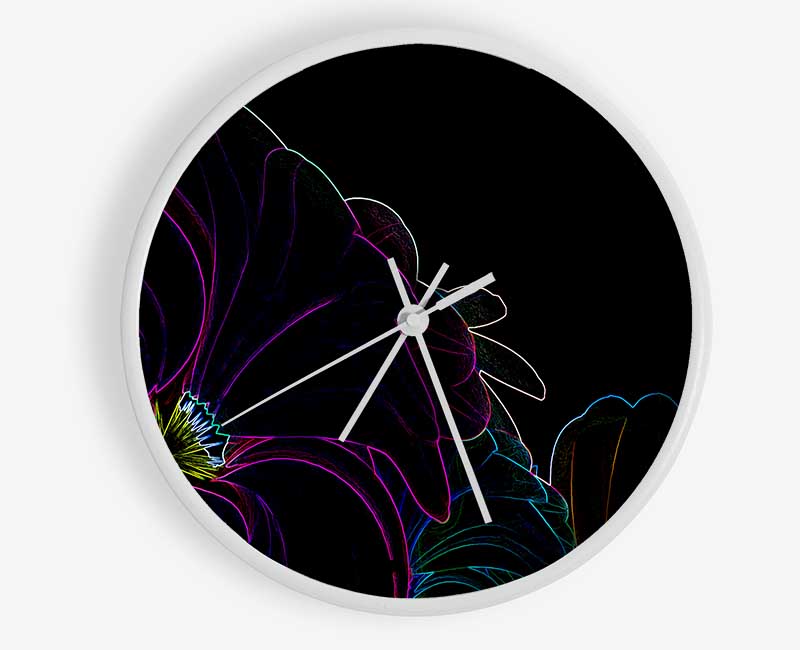 Floral Decay Clock - Wallart-Direct UK
