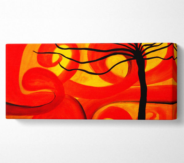 Magischer roter Twist-Baum