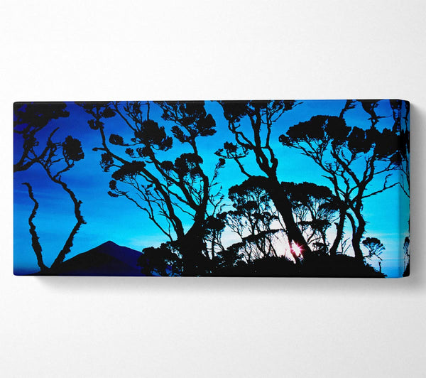 Distant Mountain View Blue