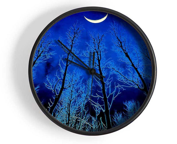 Forest By Moonlight Clock - Wallart-Direct UK