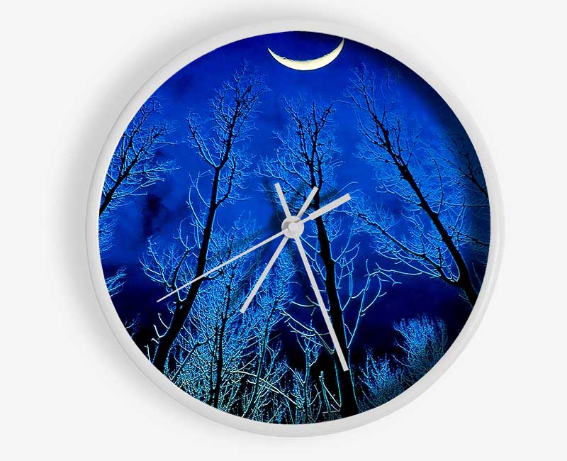 Forest By Moonlight Clock - Wallart-Direct UK
