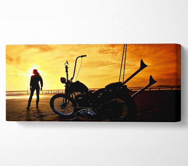 Harley Davidson Sunset