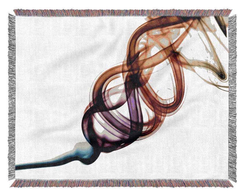 Rainbow Smoke Coil Woven Blanket