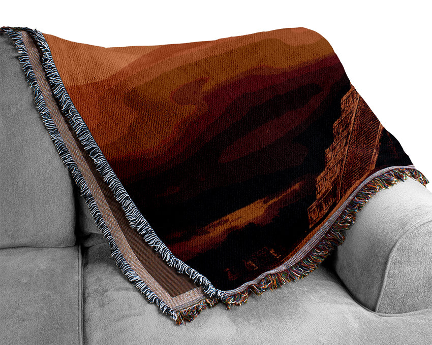 Myan Pyramind 02 Woven Blanket