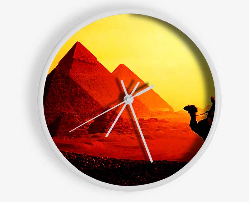 Camel Pyramid Ride Clock - Wallart-Direct UK