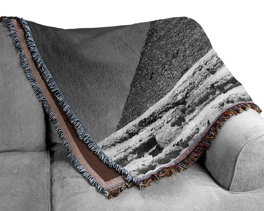 Pharaoh Head Egypt Woven Blanket