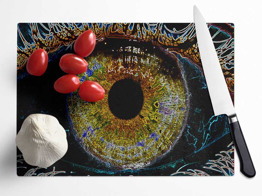 Abstract Eye Glass Chopping Board