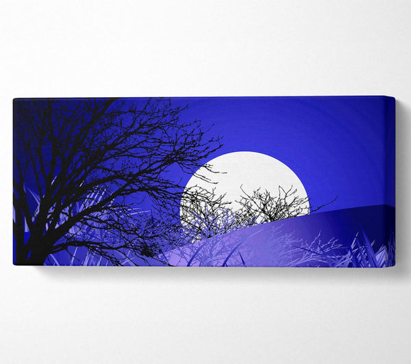 Purple Moonlit Landscape