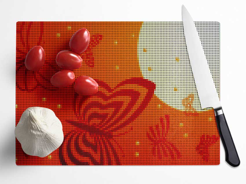 Butterfly Sun Glass Chopping Board