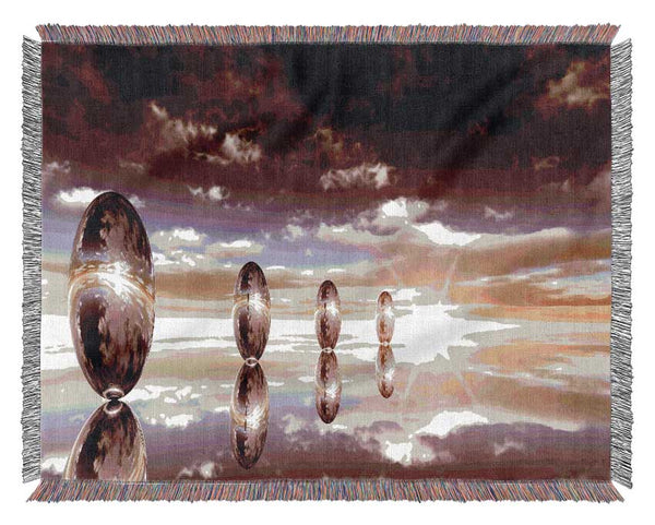 Spheres Of The Ocean Skies Woven Blanket