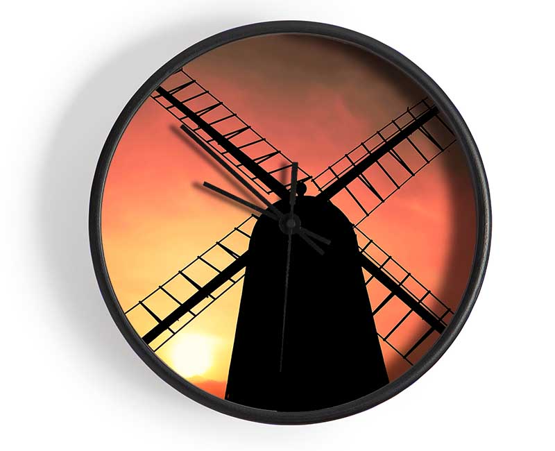 Windmill In Sunlight Clock - Wallart-Direct UK