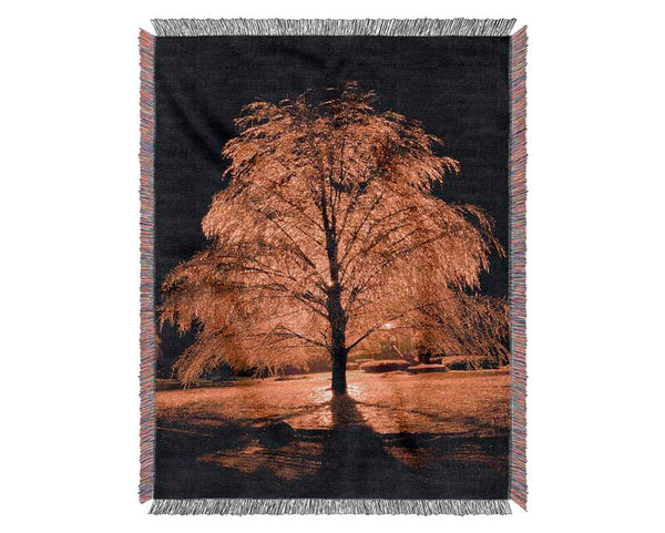 The Golden Tree Woven Blanket