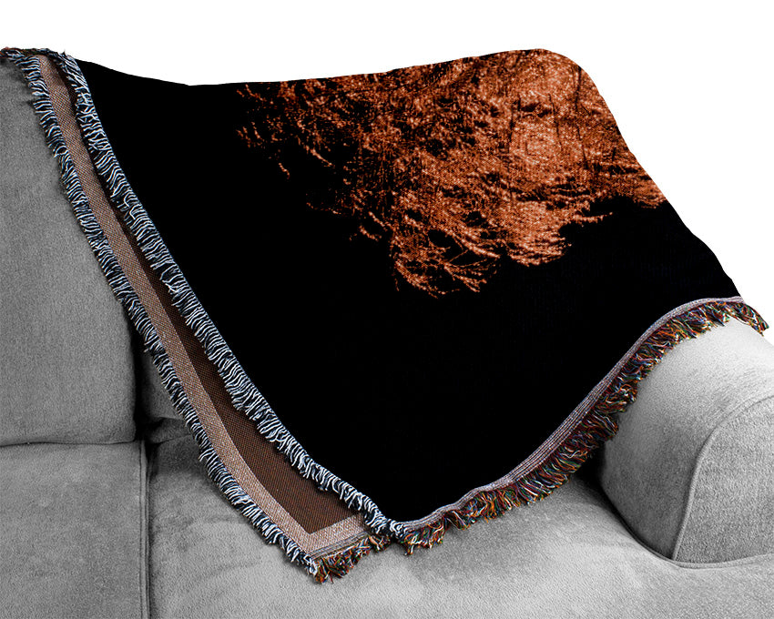 The Golden Tree Woven Blanket