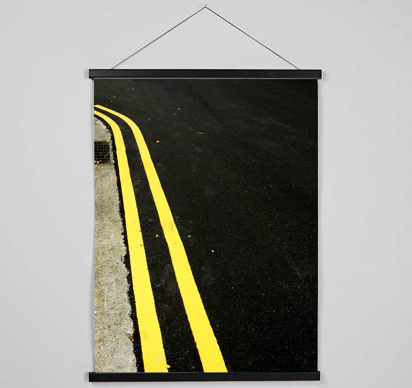 Yellow Twins Hanging Poster - Wallart-Direct UK