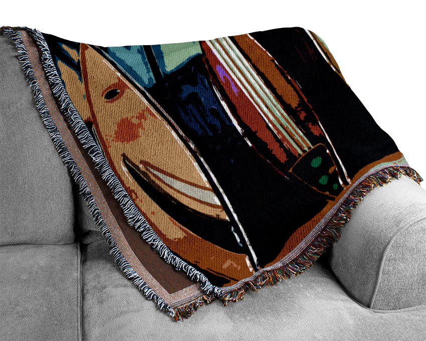 Surfboard Paradise Woven Blanket
