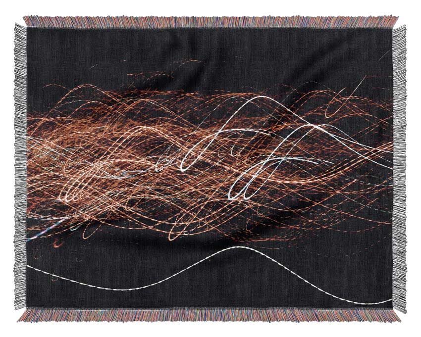 Radio Waves Woven Blanket