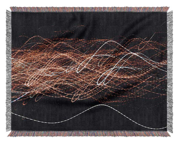 Radio Waves Woven Blanket