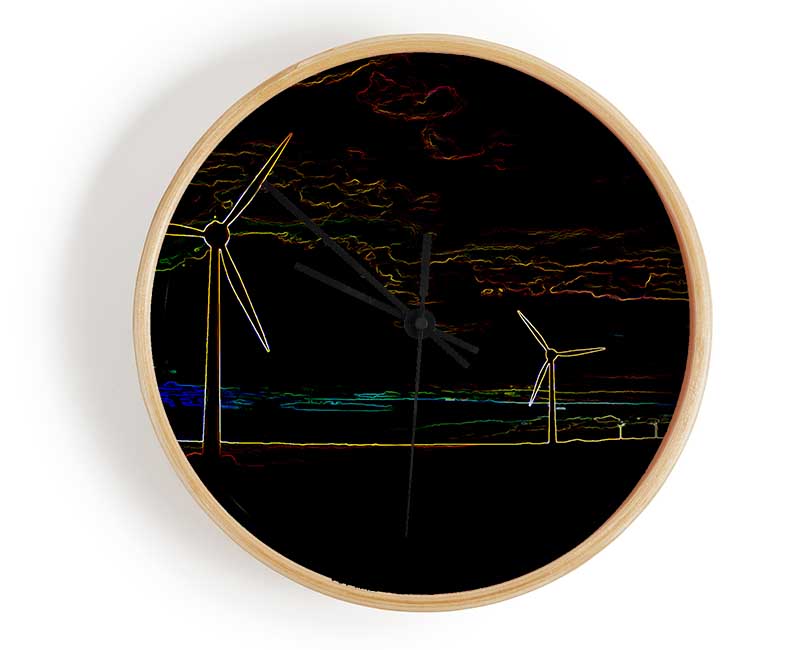 Wind Farm 02 Clock - Wallart-Direct UK