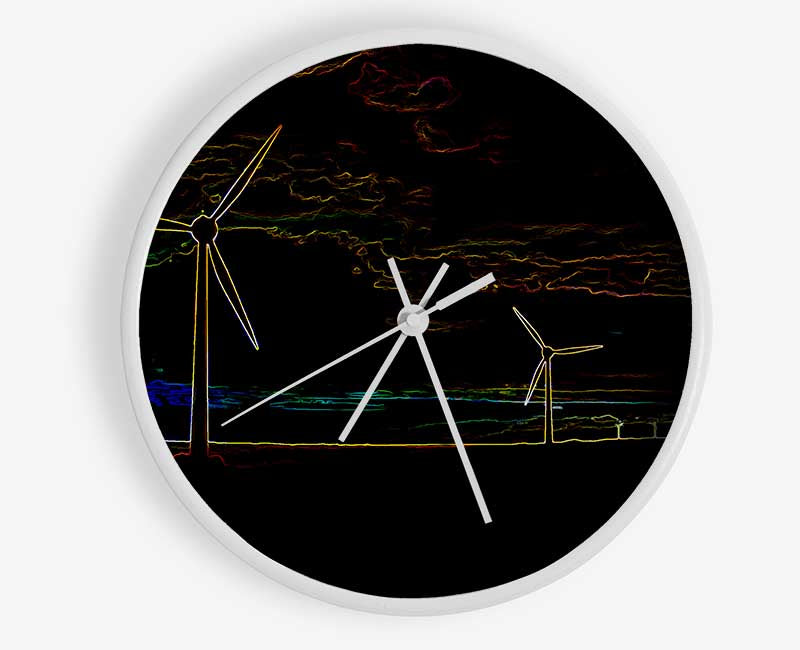 Wind Farm 02 Clock - Wallart-Direct UK