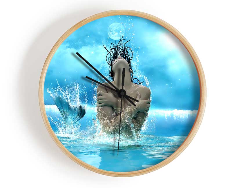 Mermaid Fantasy Girl Clock - Wallart-Direct UK