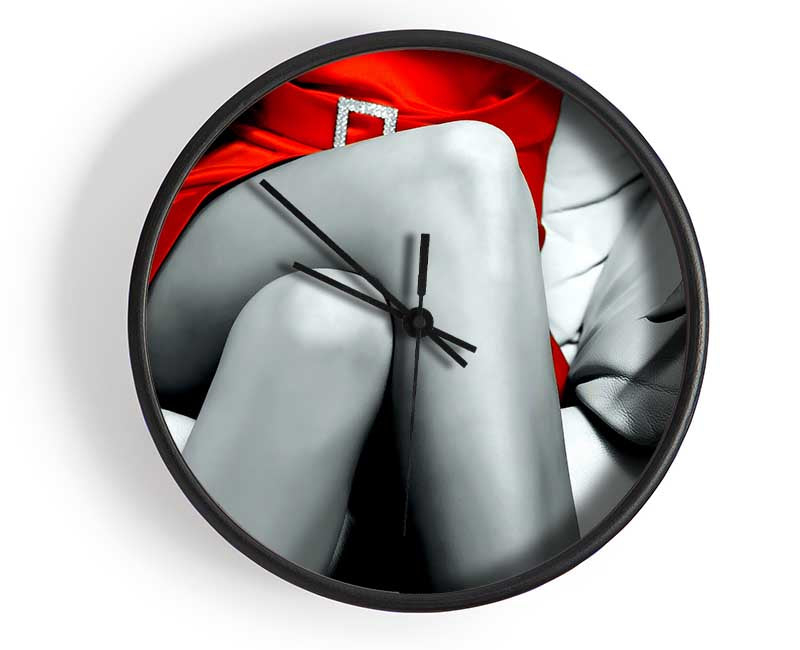 Red Dress Clock - Wallart-Direct UK