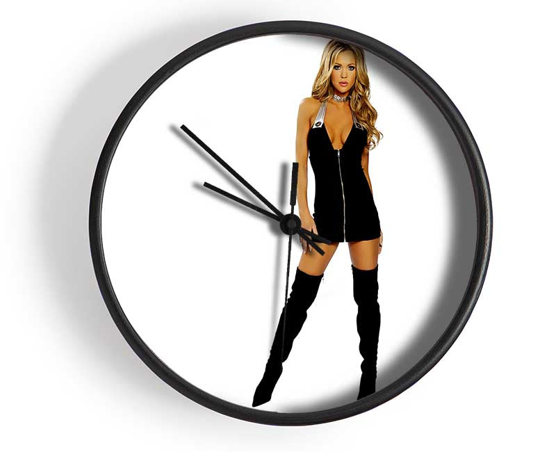 Beauty In A Black Dress Clock - Wallart-Direct UK