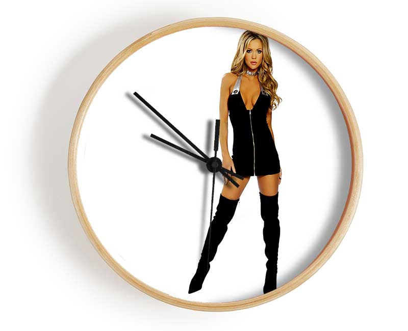 Beauty In A Black Dress Clock - Wallart-Direct UK