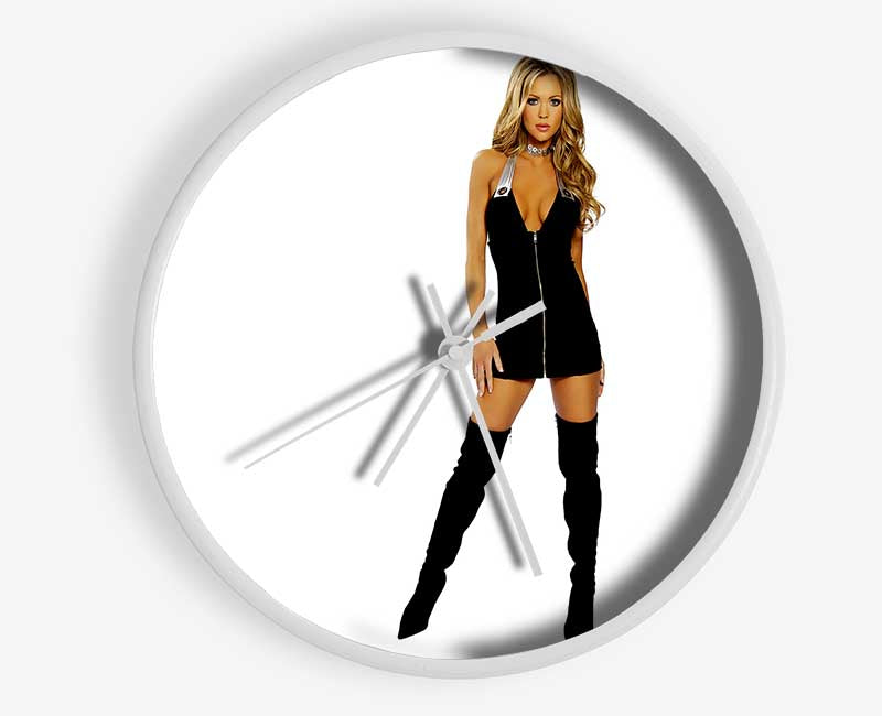 Beauty In A Black Dress Clock - Wallart-Direct UK