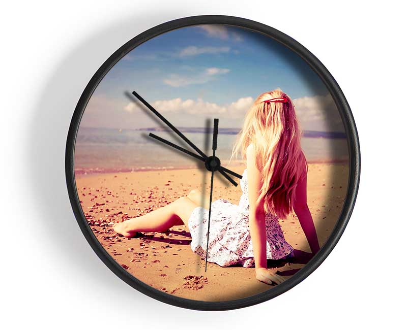 Beach Girl Clock - Wallart-Direct UK