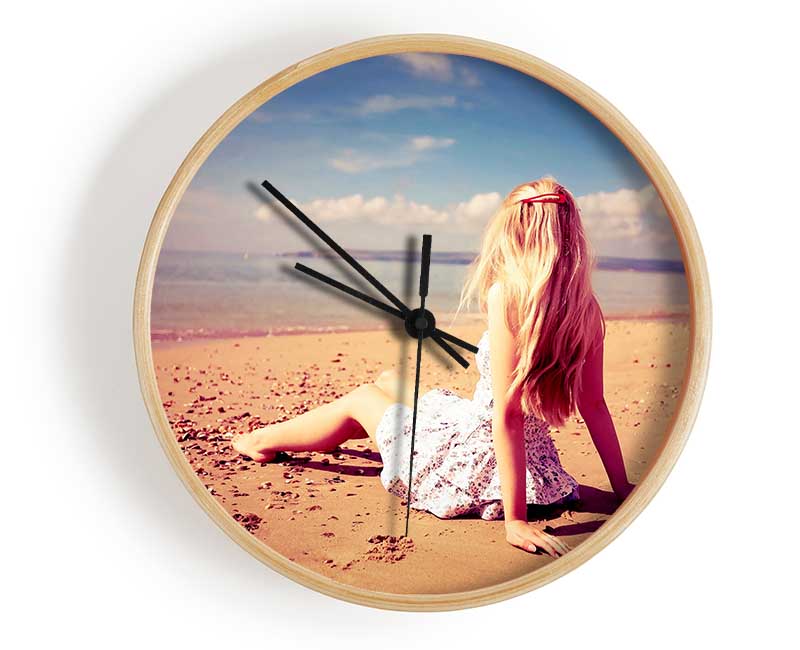 Beach Girl Clock - Wallart-Direct UK