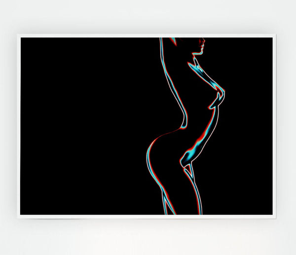 The Form Of A Woman Print Poster Wall Art