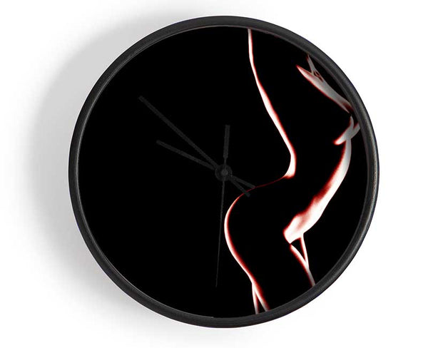Red Body Clock - Wallart-Direct UK